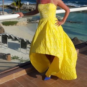 Gorgeous Yellow Gown worn one time and dry cleaned
